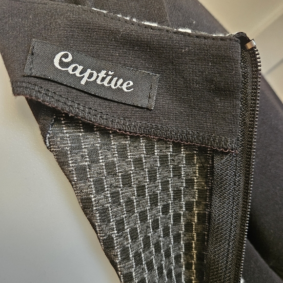 Black and White Checkered Dress L - Picture 3 of 15